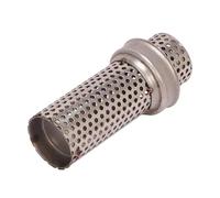 CRJIMX 51mm 60mm Universal Exhaust Silencer Removable DB Killer Noise Sound Eliminator Stainless Steel Motorcycle Muffler Link Pipe(50.8mm*100mm)