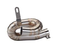 CRJIMX 51mm Motorcycle Exhaust Exhaust Rotating Link Pipe For Triumph 765 Muffler Exhaust Pipe Stainless Steel Rotating Mid Section