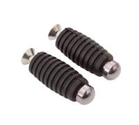 CRJIMX 6mm CNC Motorcycle Footrest Footpeg Toe Pegs Toepeg Pedal For Yamaha YZF R1 R15 R6 R25 R3 MT03 MT09 MT07 FZ07(GRAY)