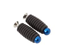 CRJIMX 6mm CNC Motorcycle Footrest Footpeg Toe Pegs Toepeg Pedal For Yamaha YZF R1 R15 R6 R25 R3 MT03 MT09 MT07 FZ07(Blue)