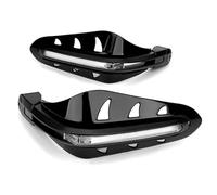 CRJIMX 7/8'' 22MM Universal For CFMOTO Motorcycle With LED Light ABS Handguard Enduro Scooter Hand Protector(Black White)