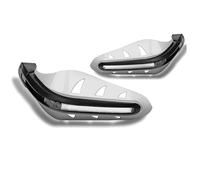 CRJIMX 7/8'' 22MM Universal For CFMOTO Motorcycle With LED Light ABS Handguard Enduro Scooter Hand Protector(WHITE)