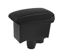 CRJIMX Armrest Box Center Console Storage Box Decoration Accessories Leather For R&enault For Duster For Dacia For Duster 2019 2020 2021 2022(A2 Black line 7USB)