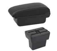 CRJIMX Armrest Box For N&issan For Note E-Power Epower 2019 For N&issan For Note Centre Console Storage Box USB LED Arm Rest Accessory(B1 White Line)