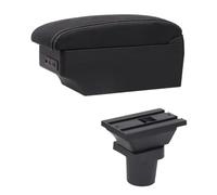 CRJIMX Armrest Box For Toyota For Yaris 3 Hybrid For Yaris For Vitz Car Armrest Box Internal Modification USB Charging Car Accessories(C1 White Line)