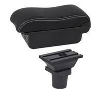 CRJIMX Armrest Box For Toyota For Yaris 3 Hybrid For Yaris For Vitz Car Armrest Box Internal Modification USB Charging Car Accessories(B2 White Line)