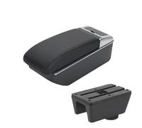 CRJIMX Armrest For Seat For Ibiza MK4 IV 6J Car Interior Console Storage Box Center Armrest 2008 2009 2010-2017 Car Accessories(Black Line)