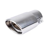 CRJIMX Car Accessories Stainless Steel Car Muffler Tail Throat Modification For Suzuki For Swift 2011 2012 2013 2014 2015(Silver)