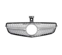 CRJIMX Car Accessories Tools Front Radiator Grille For C Class W204 C204 C43 2007-2014 Coupe Touring Silver Black(Silvery)