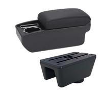 CRJIMX Car Armrest Auto Storage Box Retrofit Parts Interior Car Accessories For Seat For Ibiza For Ibiza 6j For Ibiza 6L(C2 Black line NO USB)