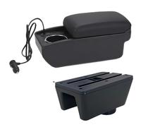 CRJIMX Car Armrest Auto Storage Box Retrofit Parts Interior Car Accessories For Seat For Ibiza For Ibiza 6j For Ibiza 6L(A2 Fast charging)