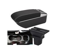 CRJIMX Car Armrest Box Arm Car Storage Box Accessories For C&hevrolet For Trax For Tracker 2015 2016 2017 2018(D3 Black white NoUSB)