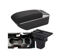 CRJIMX Car Armrest Box Arm Car Storage Box Accessories For C&hevrolet For Trax For Tracker 2015 2016 2017 2018(D2 Black black NoUSB)