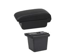 CRJIMX Car Armrest Box Car Armrest Storage Box Retrofit Car Accessories For Hyundai For Elantra For Touring I30 FD I30cw 2007 2008 2009 2010 2011(B white line 3USB)