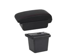 CRJIMX Car Armrest Box Car Armrest Storage Box Retrofit Car Accessories For Hyundai For Elantra For Touring I30 FD I30cw 2007 2008 2009 2010 2011(B red line 3USB)