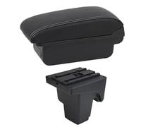 CRJIMX Car Armrest Box For F&ord For Focus 3 Mk3 2011 2012 2013 2014 2015 2016-2020 Arm Rest Center Console Storage(B1 White Line)