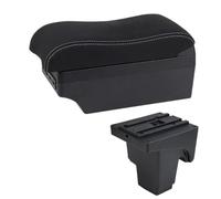 CRJIMX Car Armrest Box For F&ord For Focus 3 Mk3 2011 2012 2013 2014 2015 2016-2020 Arm Rest Center Console Storage(E2 White Line)