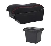 CRJIMX Car Armrest Box For Hyundai For Elantra For Touring I30 FD I30cw 2007 2008 2009 2010 2011 Arm Rest Storage Box(E2 Red Line)
