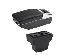 CRJIMX Car Armrest Box For Opel For Astra For Astra J Center Storage Box Interior DRetrofit Parts Car Accessories(A2 black line No USB)
