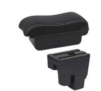 CRJIMX Car Armrest For Fit For Jazz 2002 2003 2004 2005 2006 2007 Storage Box Car Accessories(A3 Black white NO USB)