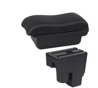 CRJIMX Car Armrest For Fit For Jazz 2002 2003 2004 2005 2006 2007 Storage Box Car Accessories(B3 Black white 3USB)
