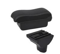 CRJIMX Car Armrest For Hyundai I20 Armrest Box For Hyundai I20 Center Storage Box Interior Retrofit Parts(A3 Black white NO USB)