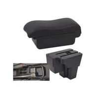 CRJIMX Car Armrest For KIA For RIO For STONIC For KIA For Rio Lx Cerato 2015-2024 Center Storage Box Retrofit Part Car Accessorie(A1 Black red NO USB)
