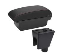 CRJIMX Car Armrest Storage Box Car Accessories For C&hevrolet For Spark III For Aveo For T200(C1 Black red NO USB)