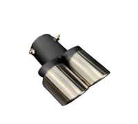 CRJIMX Car Exhaust Tube For Toyota C-HR For Matrix For Mirai For FUN WAY For AURIS For JPN Taxi For AVALON For Century For Rush For Fortuner For Harrier For SEQUOIA(Silver,Double tube)