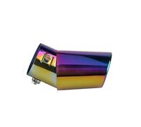 CRJIMX Car Exterior Parts Car Exhaust Muffler Tip Stainless Steel Black Straight Bent Exhaust Tail Muffler Tip Pipe(Multicolor,Bend)