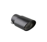 CRJIMX Car Exterior Parts Car Exhaust Muffler Tip Stainless Steel Black Straight Bent Exhaust Tail Muffler Tip Pipe(BLACK,Straight)
