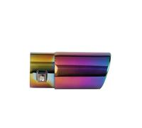 CRJIMX Car Exterior Parts Car Exhaust Muffler Tip Stainless Steel Black Straight Bent Exhaust Tail Muffler Tip Pipe(Multicolor,Straight)