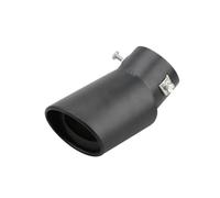 CRJIMX Car Exterior Parts Car Exhaust Muffler Tip Stainless Steel Black Straight Bent Exhaust Tail Muffler Tip Pipe(BLACK,Bend)
