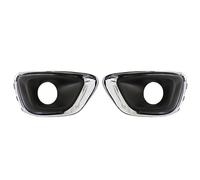 CRJIMX Car Front Bumper Fog Light Lamp Trim Frame Cover For Jeep For Compass 2011-2017 Fog Light Fog Lamp Cap Hood Lid Bezel (Left and Right)
