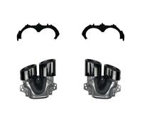 CRJIMX Car Rear Muffler Exhaust Tips For Mercedes For Benz GLA Class H247 GLA35 Up To GLA45 AMG Style Tips Pipe Auto Accesories(BLACK)