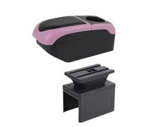 CRJIMX Car Storage Box For Vauxhall For Opel For Adam For Astra J H G For Corsa D C GTC Mokka X Insignia Centre Console(Black Pink)