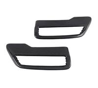 CRJIMX Car Tail Muffler Exhaust Pipe Output Cover For Peugeot 3008 4008 5008 2017-2021 ABS Carbon Fiber/Bright Silver Car Accessories(Carbon Texture)