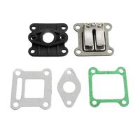 CRJIMX Carburetor Intake Pipe Reed Valve Inlet Manifold For 2 Stroke 47cc 49cc Quad ATV Dirt Bike Moto ATV Quad Go Kart