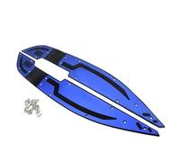 CRJIMX CNC Aluminum Motorcycle Footrest For PCX125 PCX160 2021 2022 Left Right Footboard Set Matte Surface Durable(Blue)