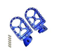 CRJIMX CNC Motorcycle FootRest Footpegs Foot Pegs Pedal For YAMAHA YZ125 YZ250 WR250F WR450F YZ WR FX 65 85 125 250 450(Blue)