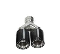 CRJIMX ER Performance Carbon Fiber Exhaust Tip Tailpipe Nozzles Dual Universal Muffler End Pipes For B&MW Series Inlet 63.5 Mm Outlet 93 Mm(Equal ID63.5-OD93mm)
