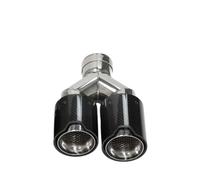 CRJIMX ER Performance Carbon Fiber Exhaust Tip Tailpipe Nozzles Dual Universal Muffler End Pipes For B&MW Series Inlet 63.5 Mm Outlet 93 Mm(Left ID63.5-OD93mm)
