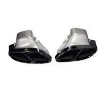 CRJIMX Exhaust Pipe For Mercedes C-Class W205 E-Class W212 W166 GLE GLS Upgrade AMG 43 Black Stainless Steel Muffler Tip Nozzle(BLACK)