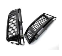 CRJIMX Fog Lights Cover Car Fog Lamp Vent Base Front Bumper Driving Fog Light Support For S4 A4 B9 S-LINE 2016 2017 2018 (BLACK)