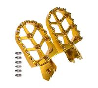 CRJIMX Footpegs Foot Rest Mat Footrest Foot Feg Front For SUZUKI RMZ250 RMZ450 RMX450 RMZ 450 250 RMX 450Z RM 125(Golden)