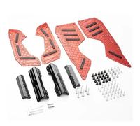 CRJIMX Footrest Foot Pedal Footboard Foot Plate Motorcycle Accessories For YAMAHA NMAX155 Nmax155 Nmax155 2020-2024(RED)
