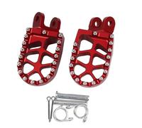 CRJIMX Footrest Footpegs Foot Pegs Pedal Parts For CRM250 XR250R XR400R CR80R CR80RB CR85R CR85RB XR600R XR650L XR650R(RED)
