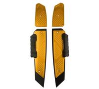 CRJIMX Footrest Step Footboard Footpads Pedal Plate Foot Pegs For FORZA 300 2018-2023 Anti Wrestling Motorcycle Accessories(Gold)