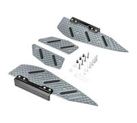 CRJIMX Footrests Foot Pedal Footboard Foot Plate Motorcycle Accessories For Yamaha XMAX300 For Xmax 300 2017-2025(Silver)