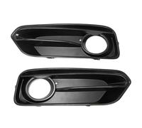 CRJIMX For 1 Series F20 F21 LCI Sport 2015-2018 Glossy Black 1 Pair Fog Lamp Grill Cover Front Bumper Fog Light Racing Grilles CRJIMX